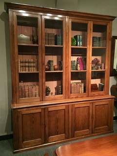 A 19th Century Scottish Bookcase in Pitch-Pine. Beautiful Patina