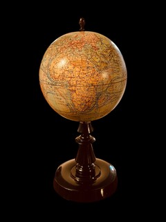 An Early 20th Century Terrestrial Globe. Signed J. Forest. Paris.