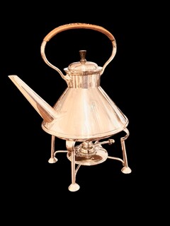 An English 19th Century Art & Crafts Silver Plated Kettle Stand. Bruford & Son, Exeter.