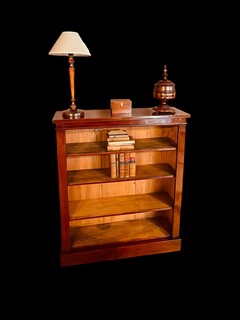 An English 19th Century Mahogany ' Open Bookcase ' Shelves adjustable in height.
