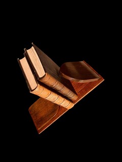 An English Antique Oak Extending Bookstand. Neo-Gothic Style.