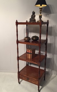 An English Early 19th Century ' Regency ' Mahogany Whatnot.