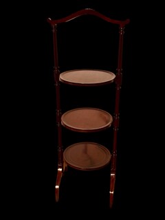 An English Edwardian Mahogany Cakestand.