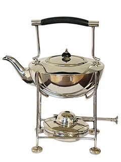 An English Silver Plated Spirit Kettle . Mappin & Webb. 