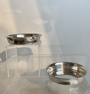Pair of Silver Wine Coasters. C.L.J. Begeer , Utrecht, 1912.